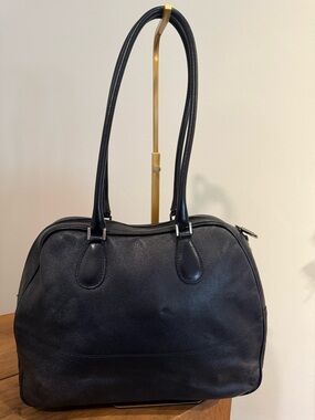 Furla Black Leather Shoulder Bag